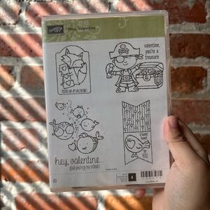 Stampin’ Up Hey, Valentine cling stamps